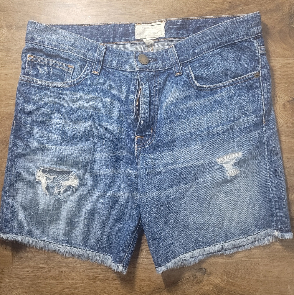 Current Elliott Biker Denim Shorts Size 27